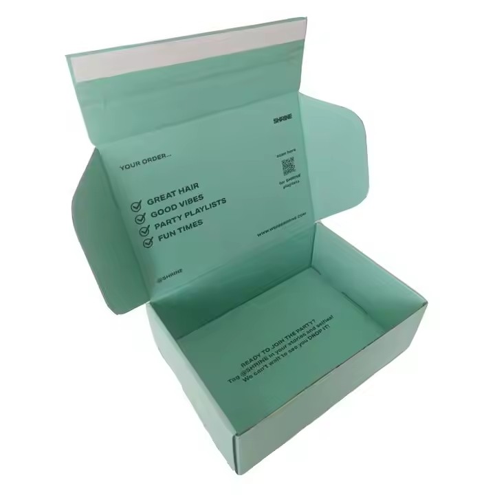 Custom Logo Corrugated Board Mail Gift Box Eco-Friendly Kraft Paper Clothing Packaging Zipper Shipping Box