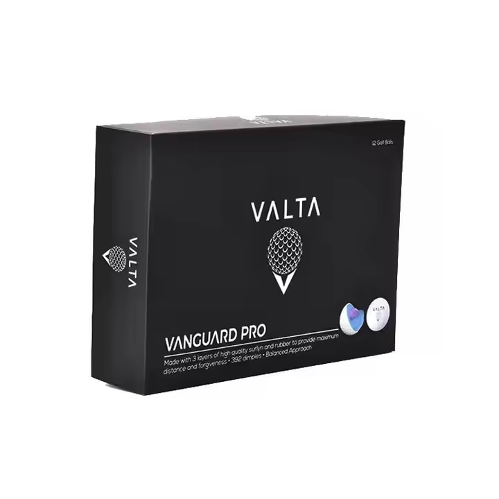 Custom Logo Printed Luxury Golf Ball Sleeve Packaging Box with Custom Cardboard Paper Box