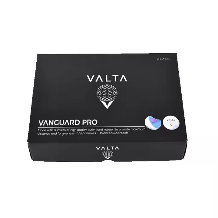 Custom Logo Printed Luxury Golf Ball Sleeve Packaging Box with Custom Cardboard Paper Box