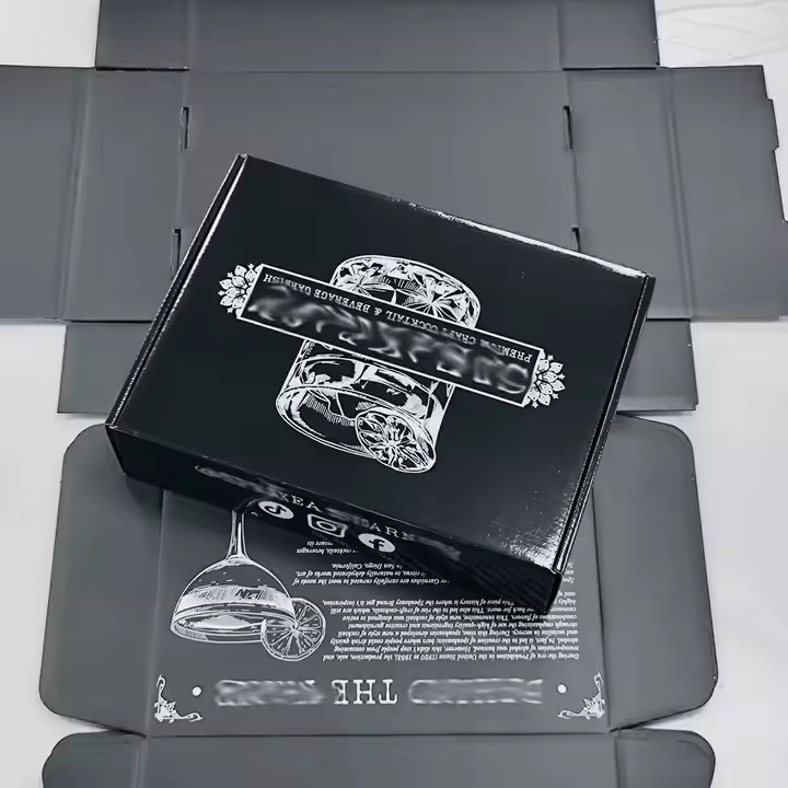 Custom Printing Corrugated Paper Boxes Recycled Cardboard Tear off Strip Carton Shipping Cardboard Boxes