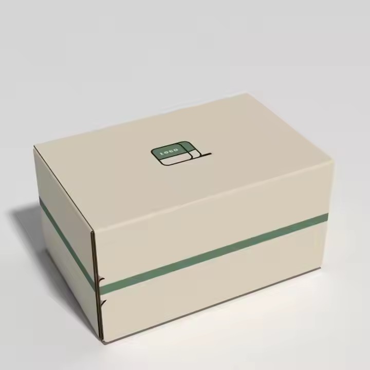Customized Corrugated Cardboard Mailer Box Tear-Off Strip Zipper Tear-open Design Embossed Vanishing Printing Handling Options