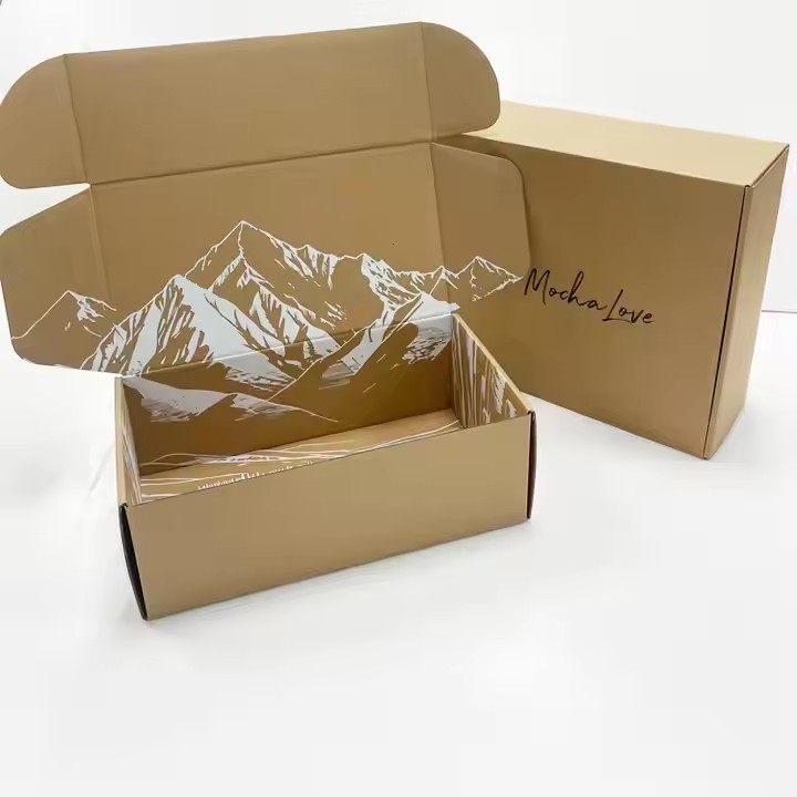 Custom Designed Cardboard Shipping Box for Bakery Cookies and Biscuit Packaging Recycled Paper Materials