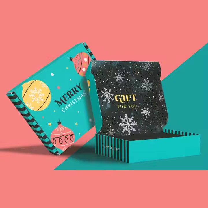 10x8x6inch Full Color Offset-printing E-Flute Corrugated Carton Shipping Box Packing Box for Hat