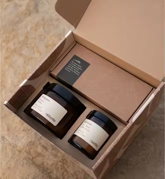 Corrugated Mailer Shipping Box for Candle Skin Care Rigid Packaging Box for Small Business