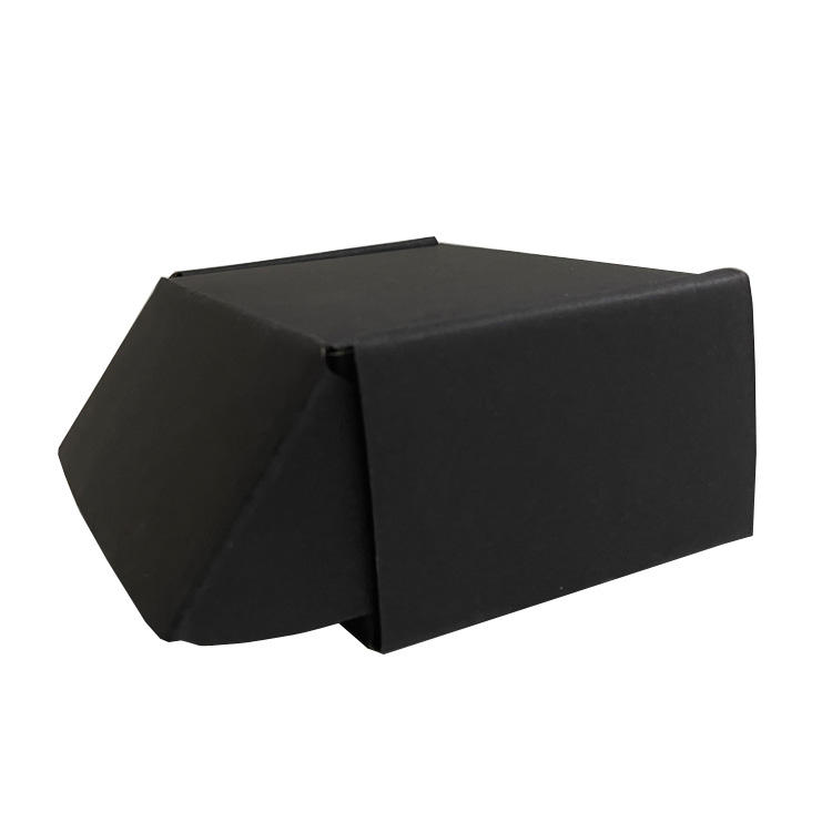 Environmental Recycling Black Corrugated Paper Clothing Packaging and Shipping Box