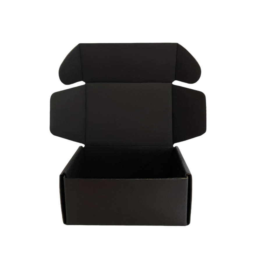 Environmental Recycling Black Corrugated Paper Clothing Packaging and Shipping Box