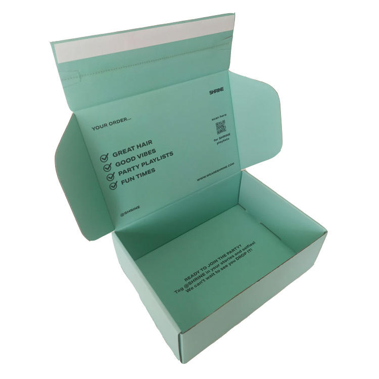 Custom Logo Corrugated Board Eco-Friendly Mail Gift Kraft Paper Box