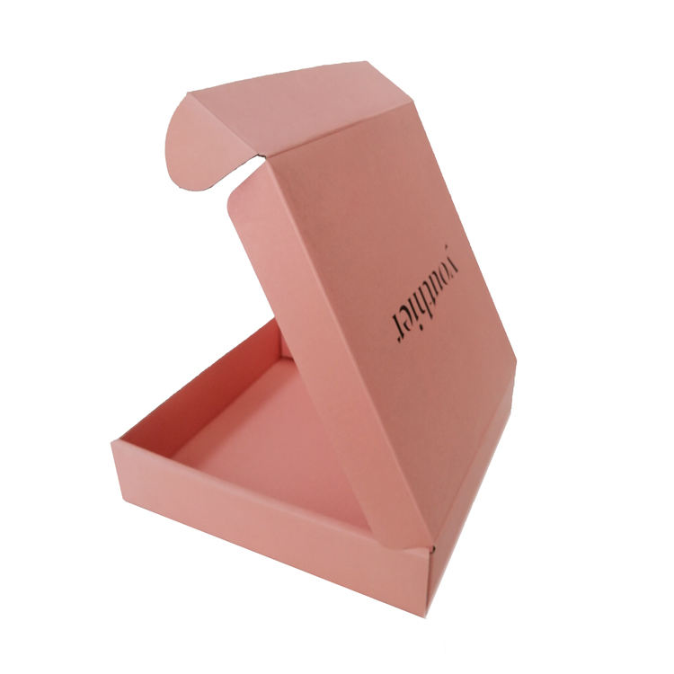 Custom logo Pink Mailer Packaging Shipping Paper Box with Insert Inside