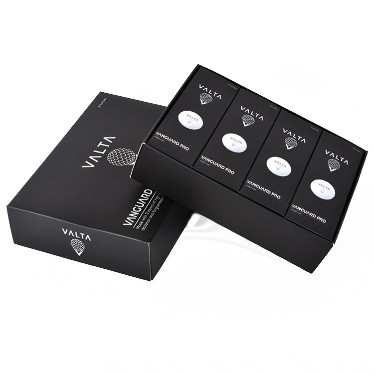 Custom Logo Printed Luxury Golf Ball Sleeve Packaging Box
