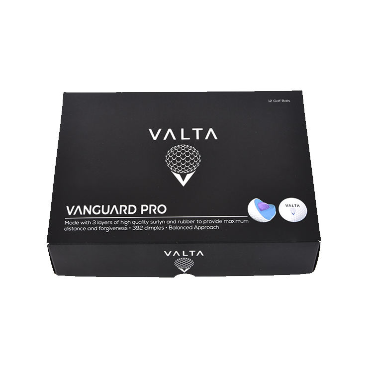 Custom Logo Printed Luxury Golf Ball Sleeve Packaging Box