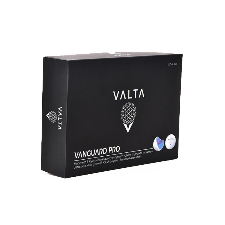 Custom Logo Printed Luxury Golf Ball Sleeve Packaging Box