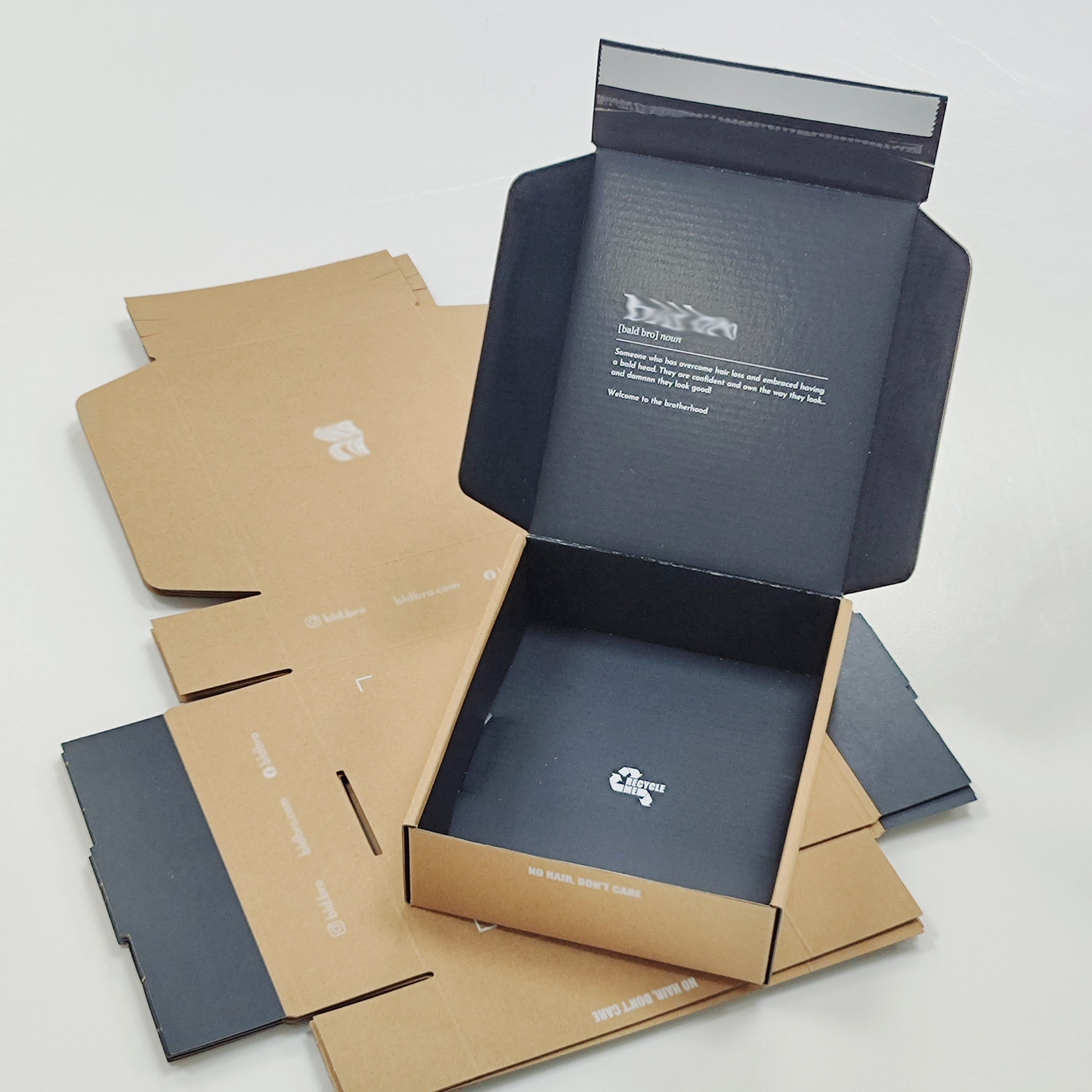 Custom Printing Recycled Corrugated Cardboard Tear off Strip Carton