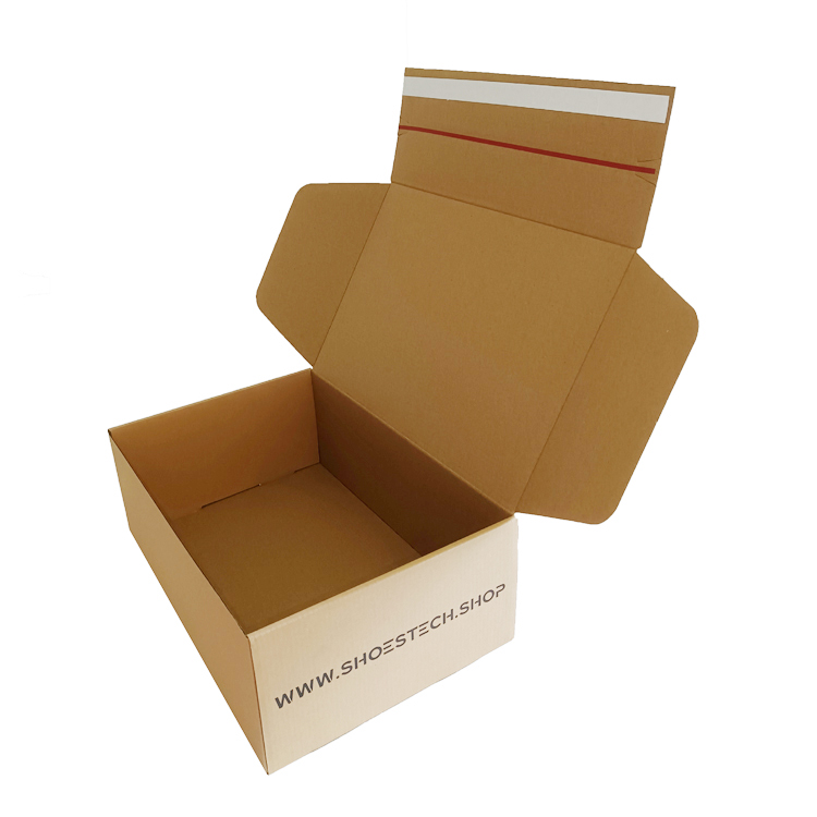 Cardboard Zipper Tear Strip Mailer Packaging Shipping Box Custom Logo