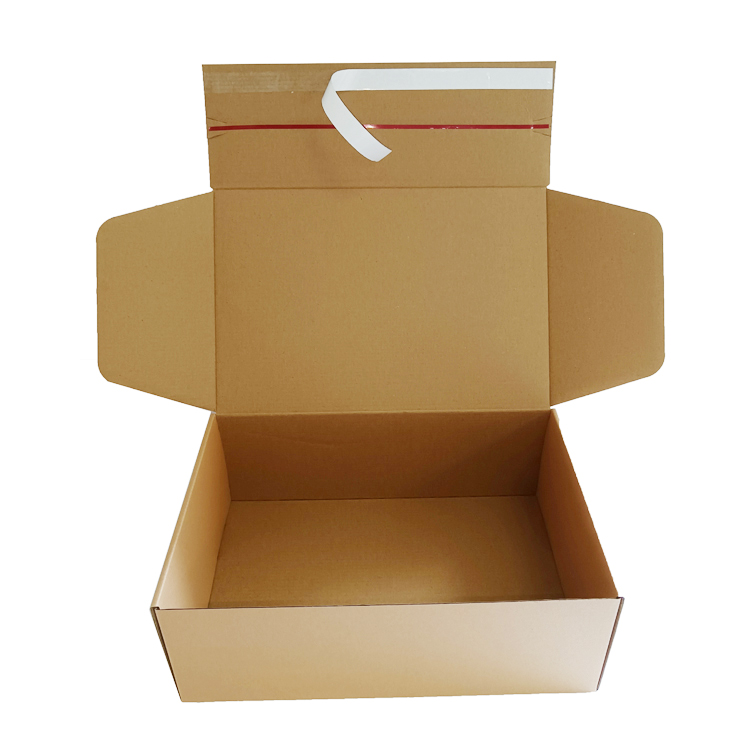 Cardboard Zipper Tear Strip Mailer Packaging Shipping Box Custom Logo Cardboard Zipper Tear Strip Mailer Packaging Shipping Box Custom Logo