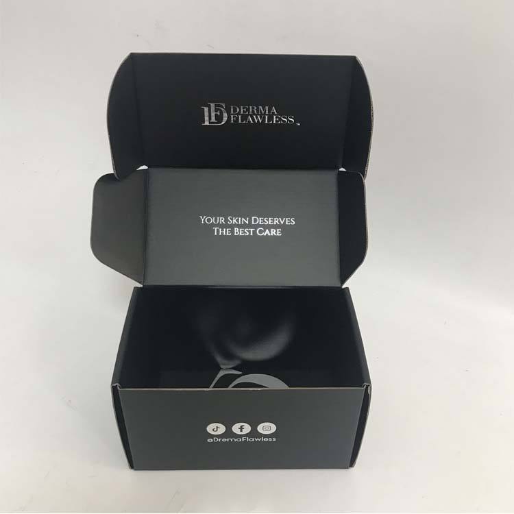 Custom Printed Logo black Cardboard Packaging Shipping Gift Box