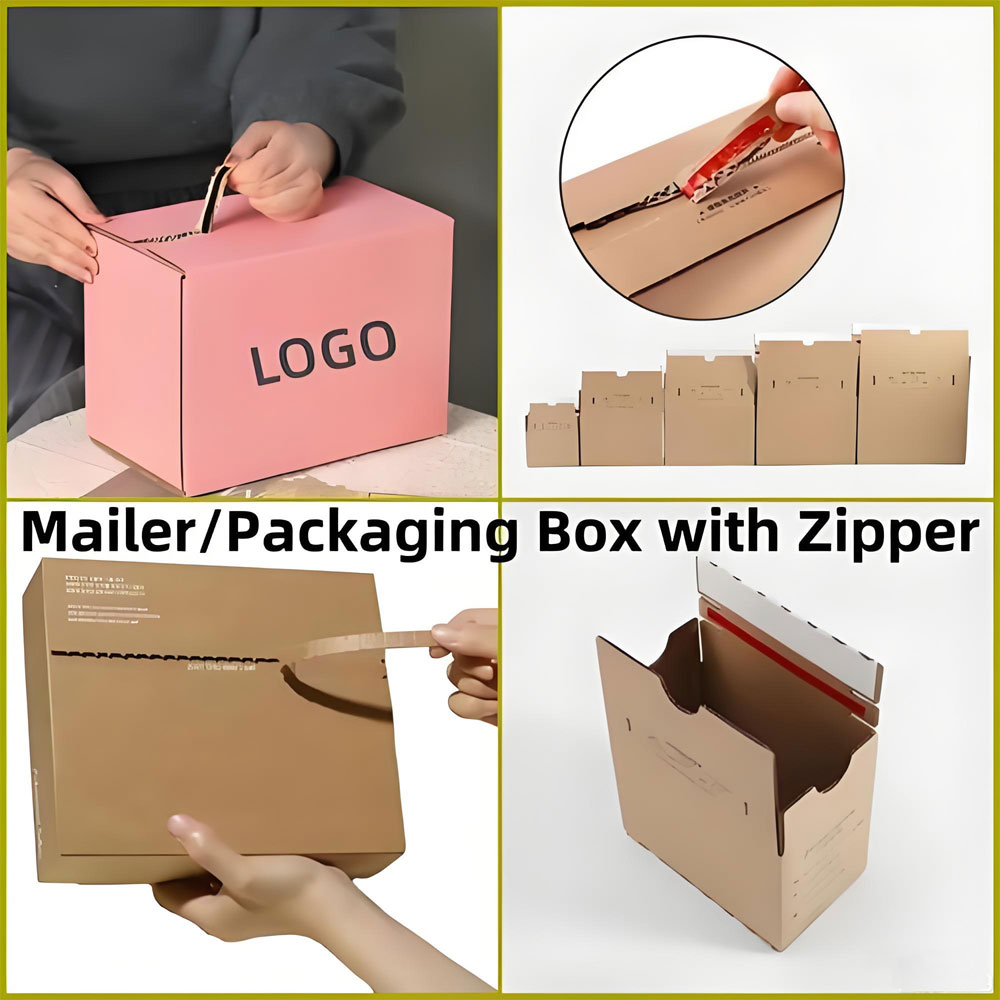 Smart Zipper Shipping Box