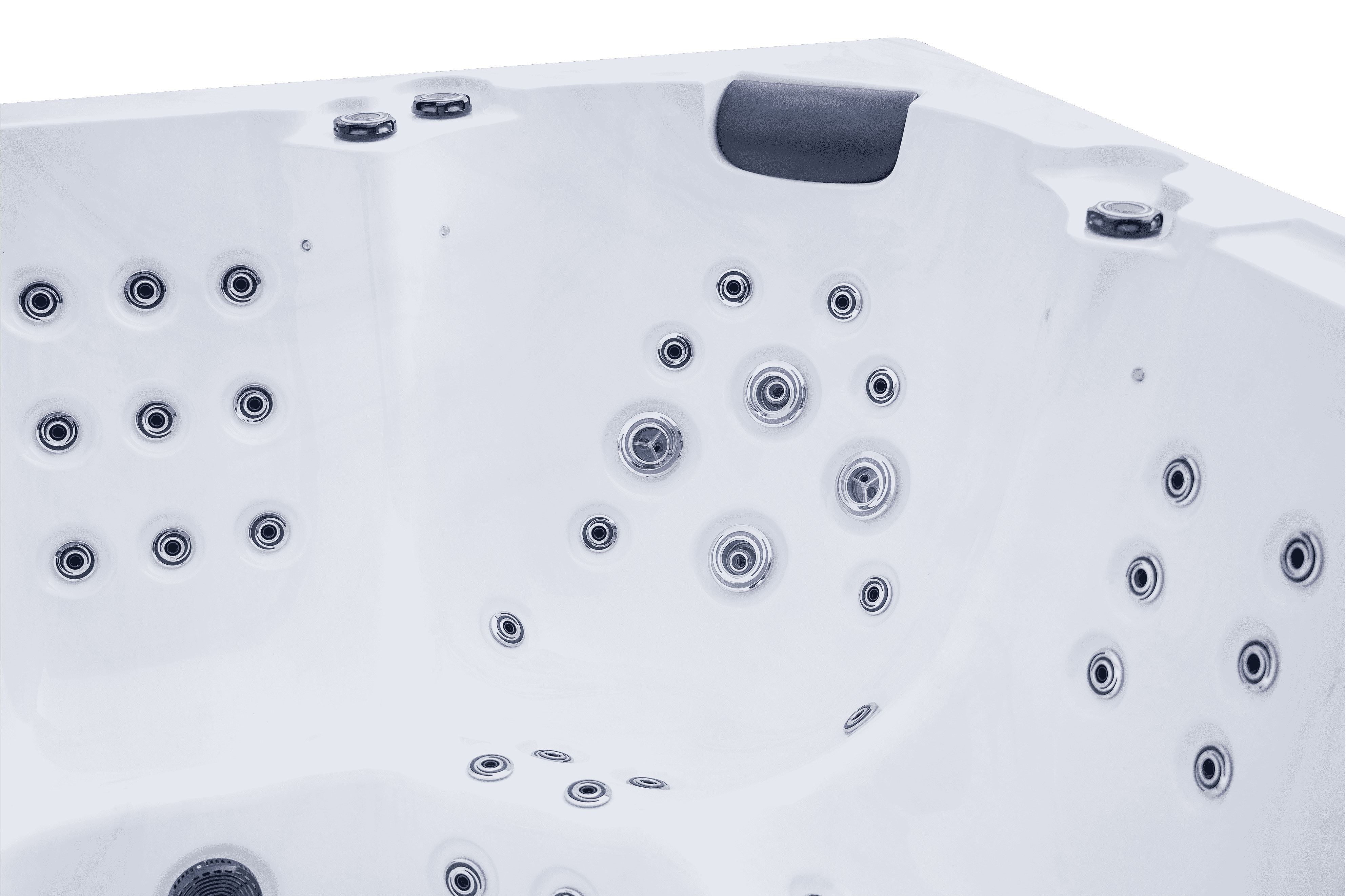 Square freestanding spa bath hot tub with jets