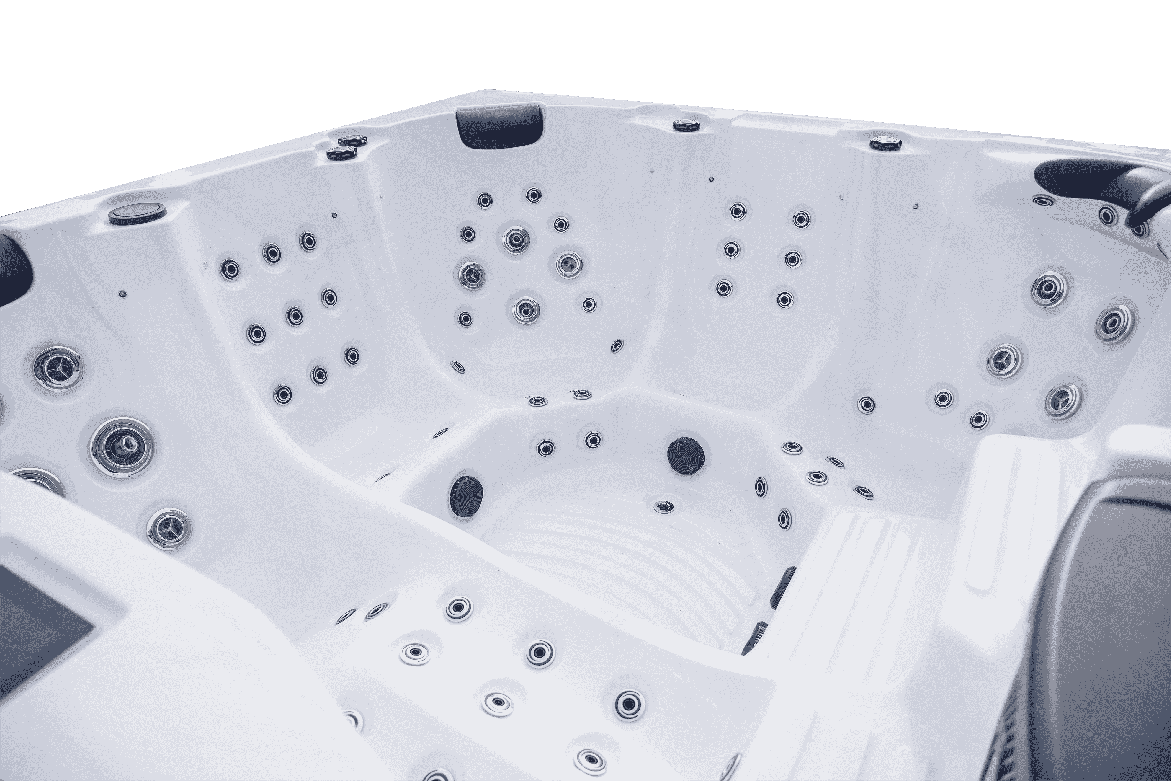 Square freestanding spa bath hot tub with jets