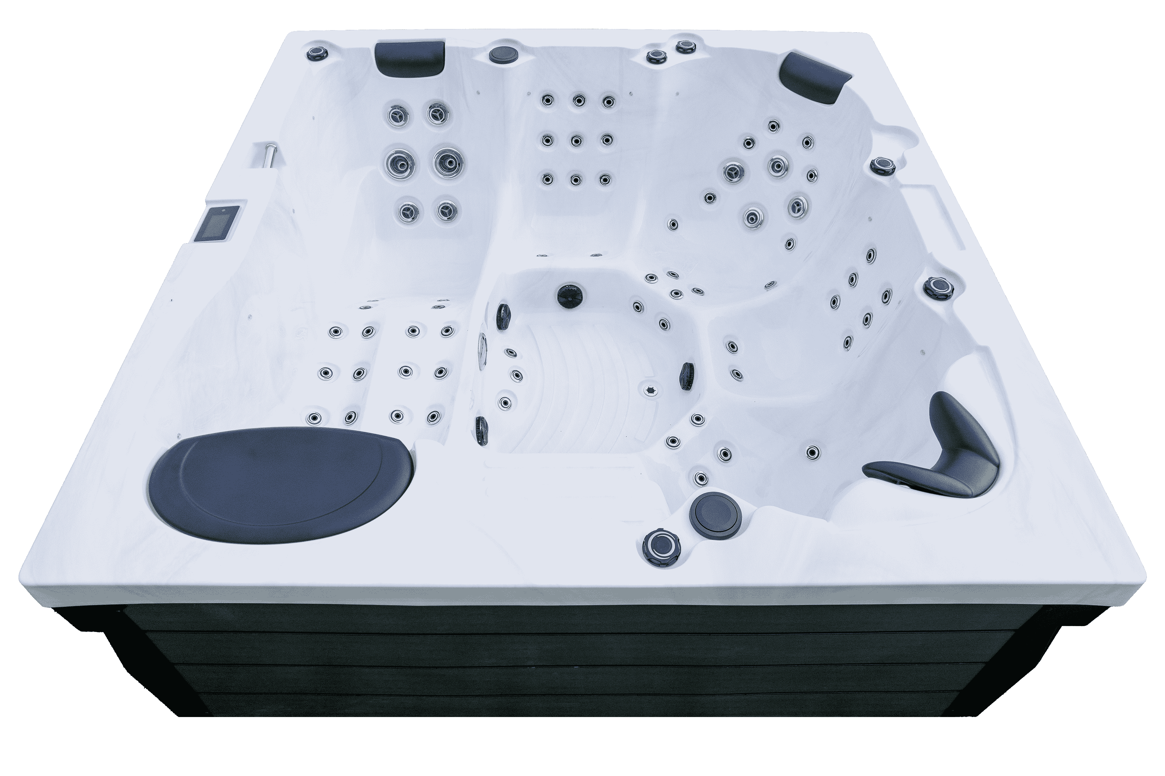 Square freestanding spa bath hot tub with jets