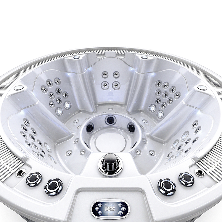 Modern 5 seats round hot tubs 110v plug and play spa