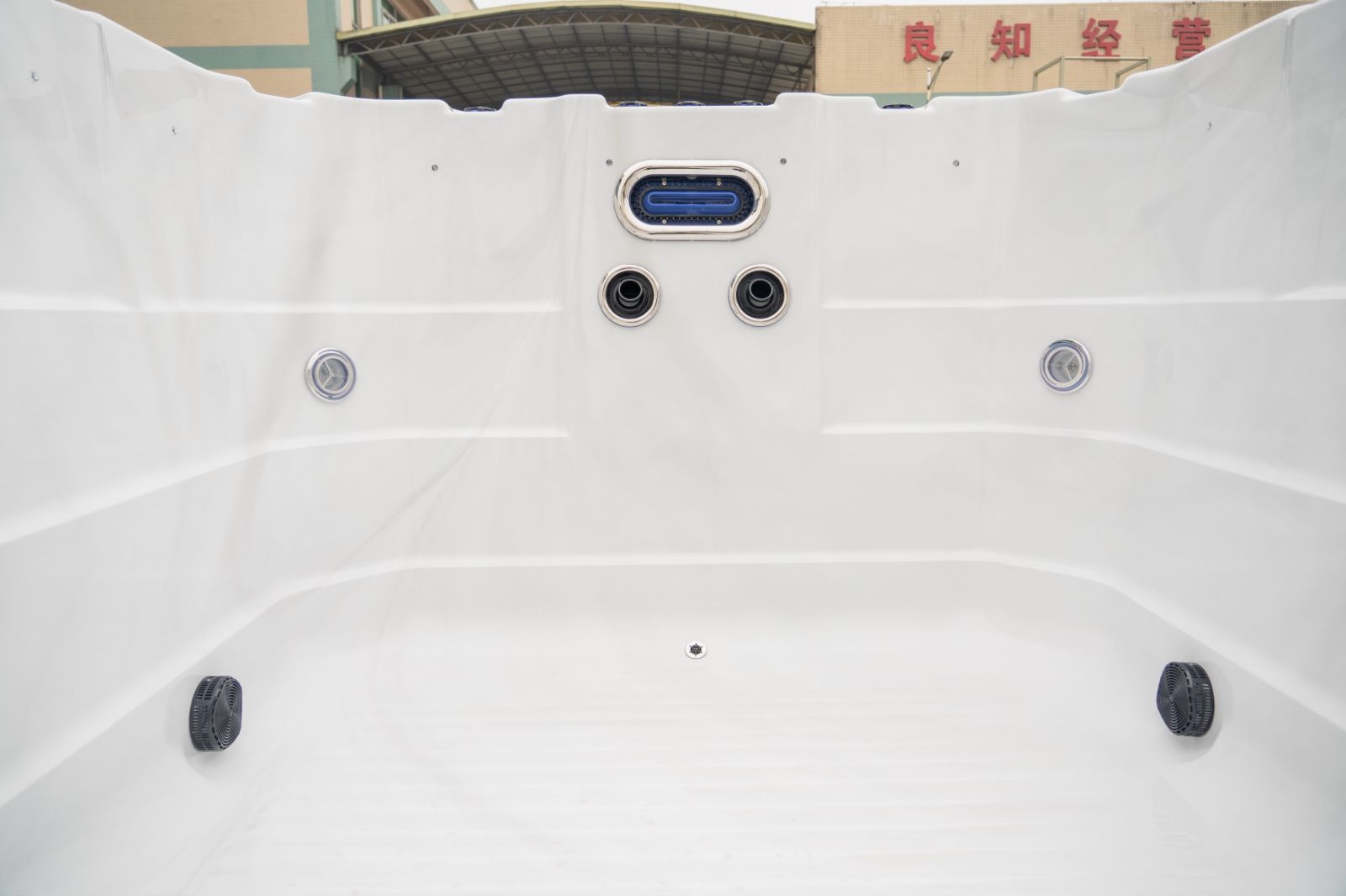 Swim hot tub combo outdoor swimming pool spa