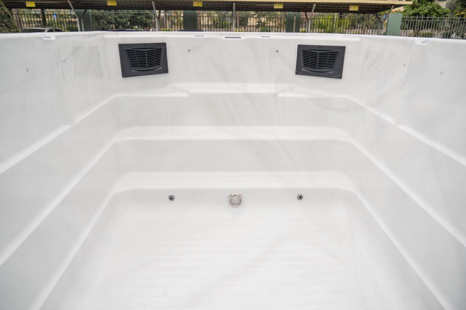 Swim hot tub combo outdoor swimming pool spa
