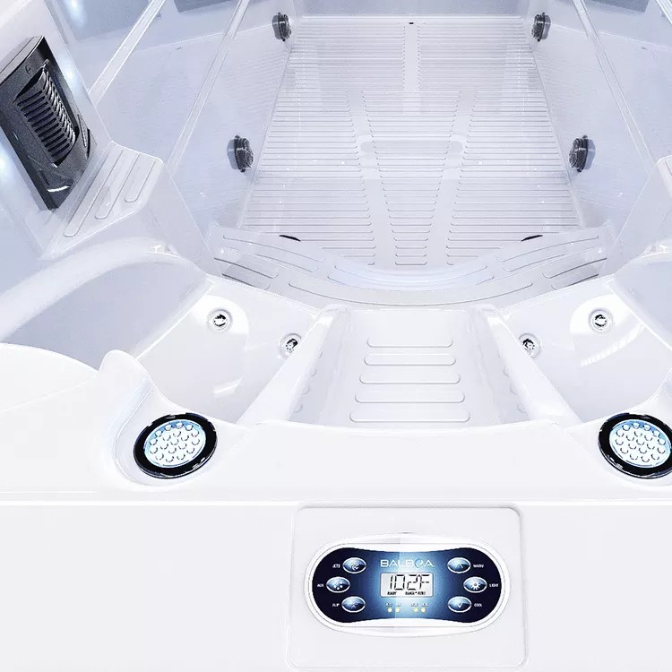 Acrylic Endless Swim Spa Hot Tub Combo