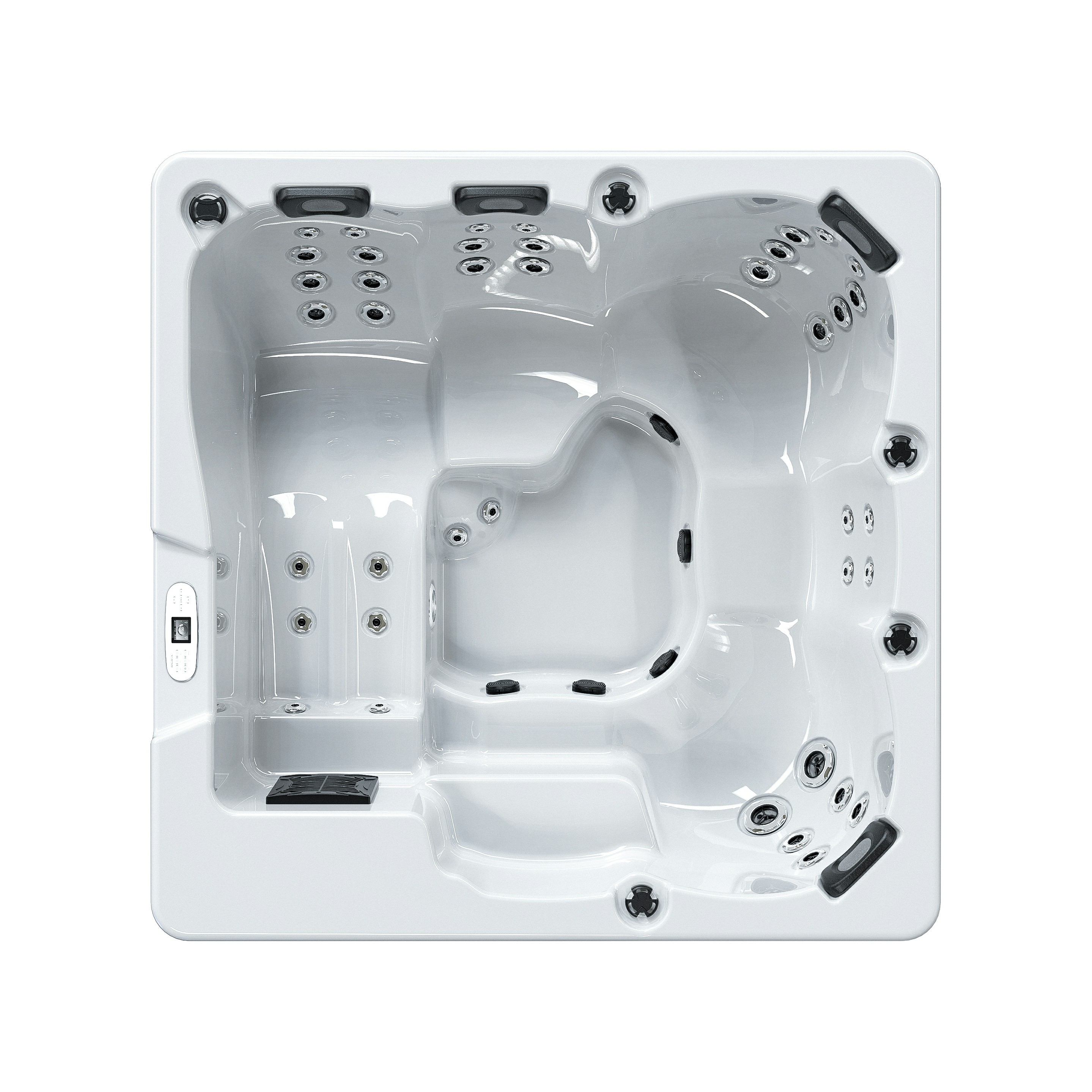 In ground square lazy spa 6 person aquarest hot tub spa