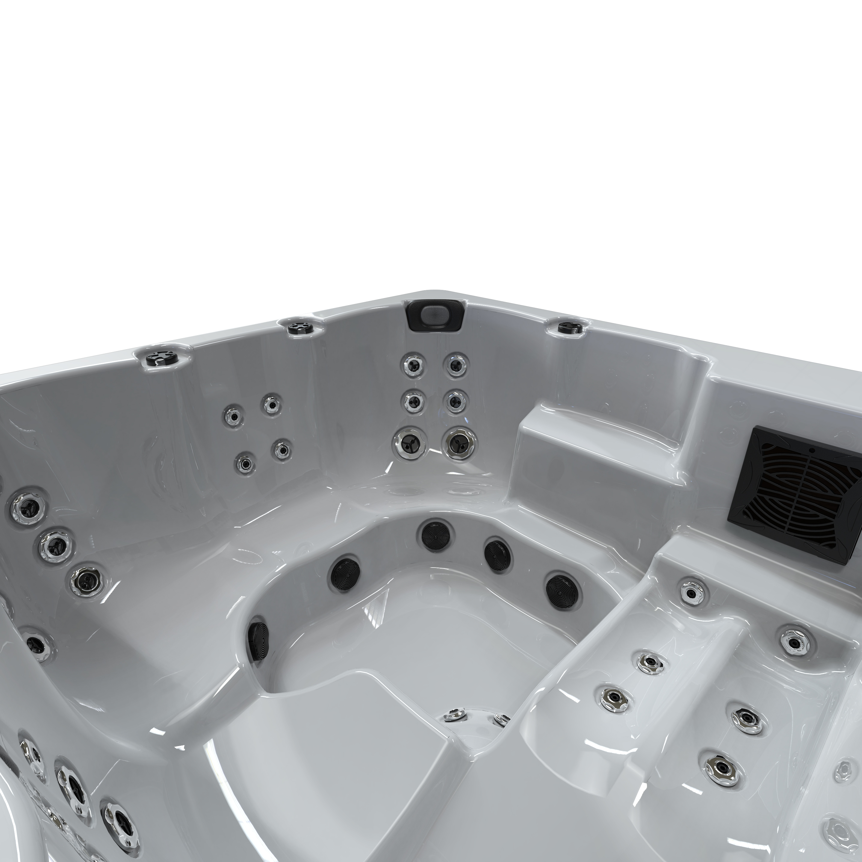 In ground square lazy spa 6 person aquarest hot tub spa