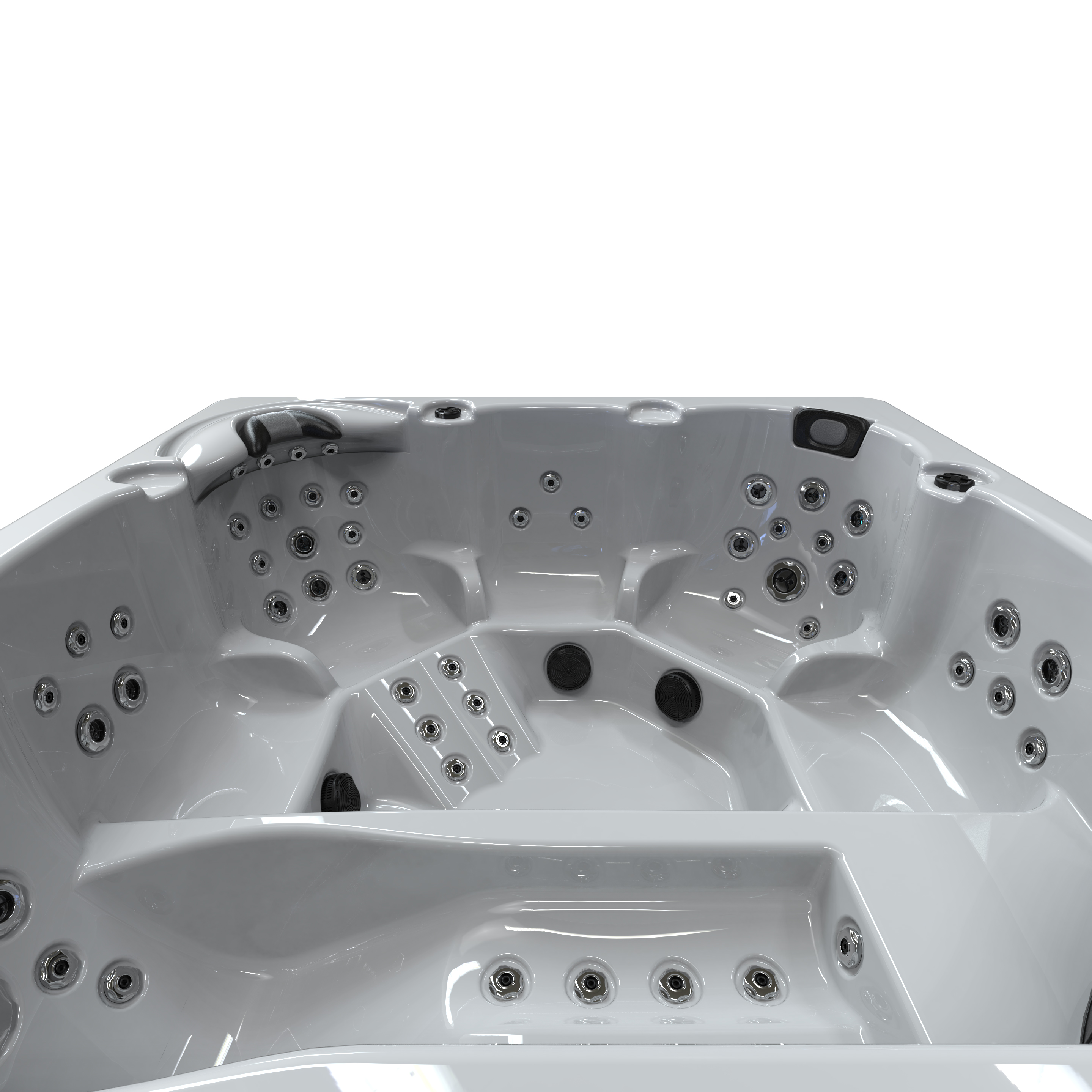 Balboa plug and play hydropool 6 person hot tub with lounger