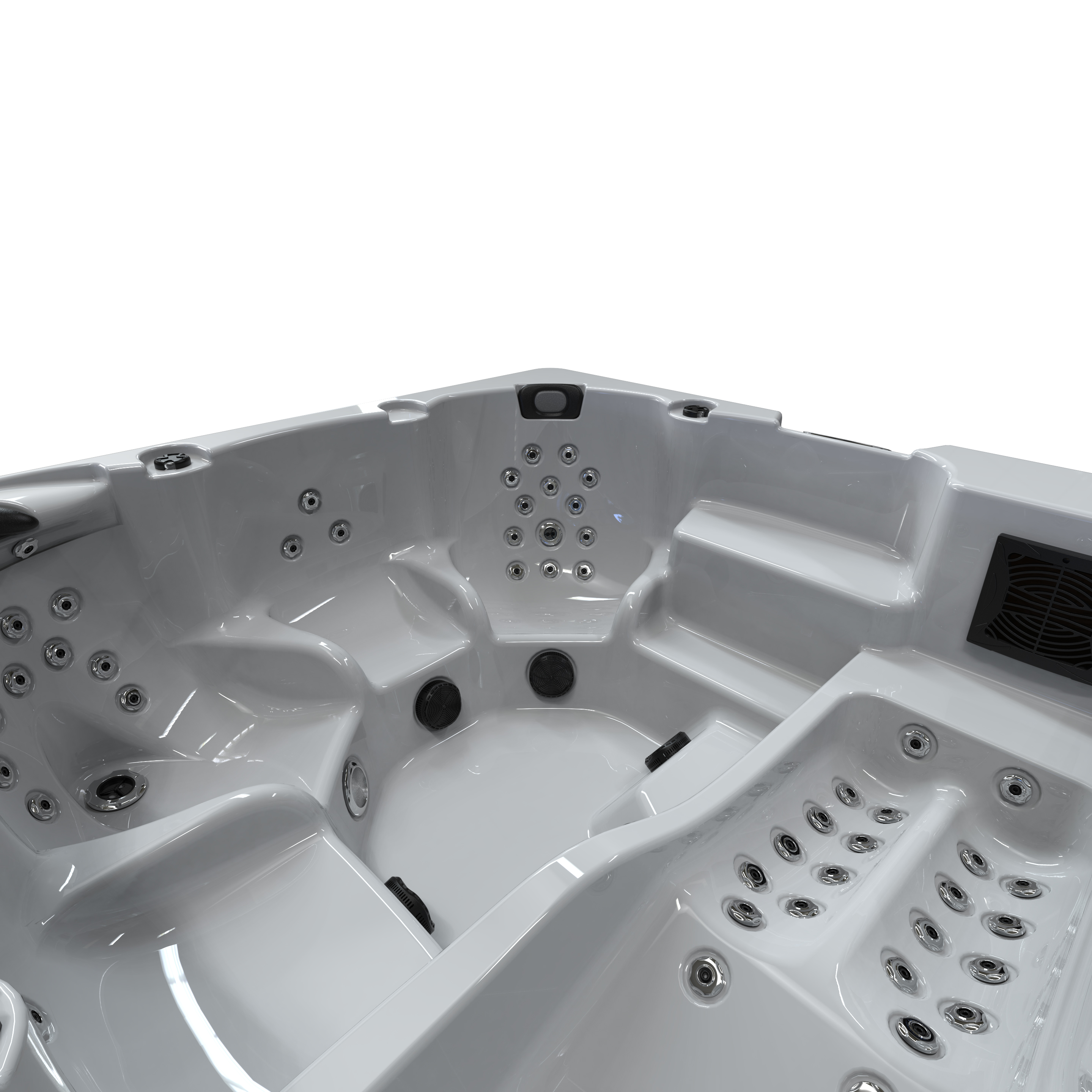 5 person luxuria spas lounger hot tub with ozonator