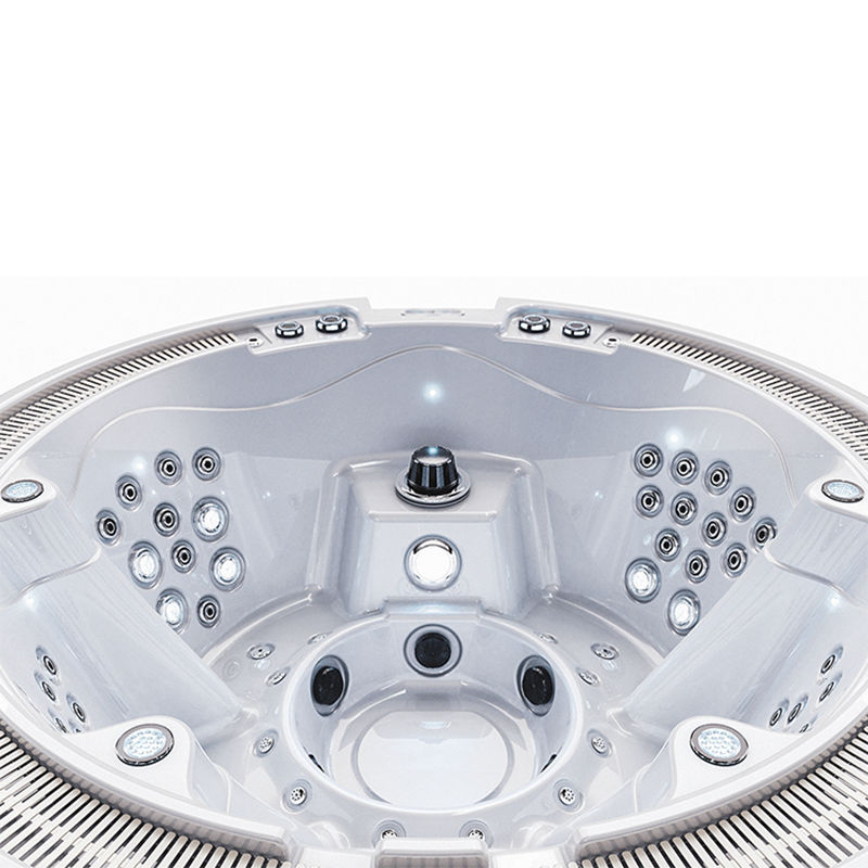 Modern massage spa in ground round hot tub for family