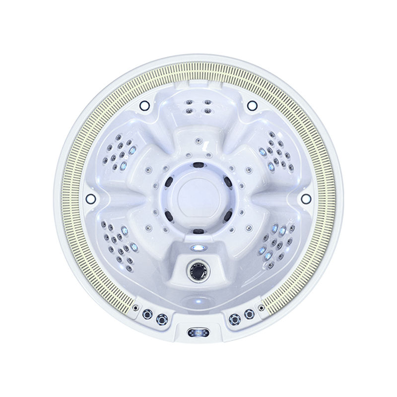 Modern massage spa in ground round hot tub for family