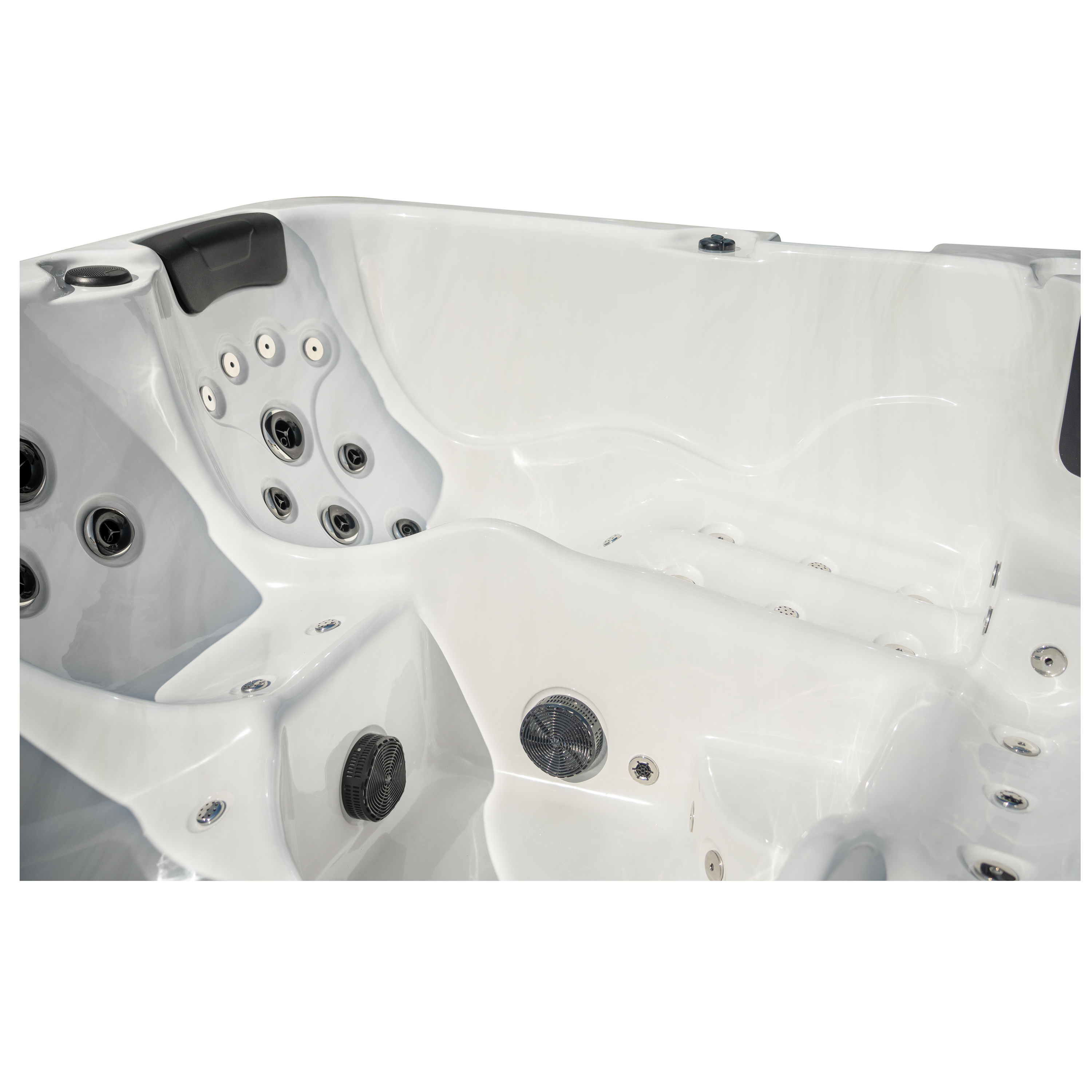 5 Person hot tubs massage tub spa with 2 loungers