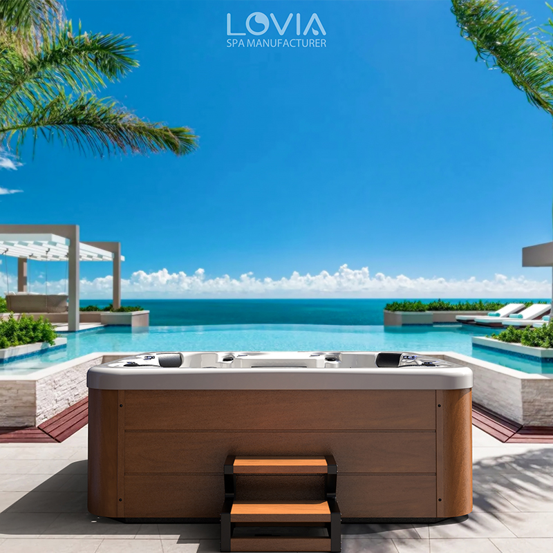 How much does it cost to maintain an outdoor hot tub in the later stage?