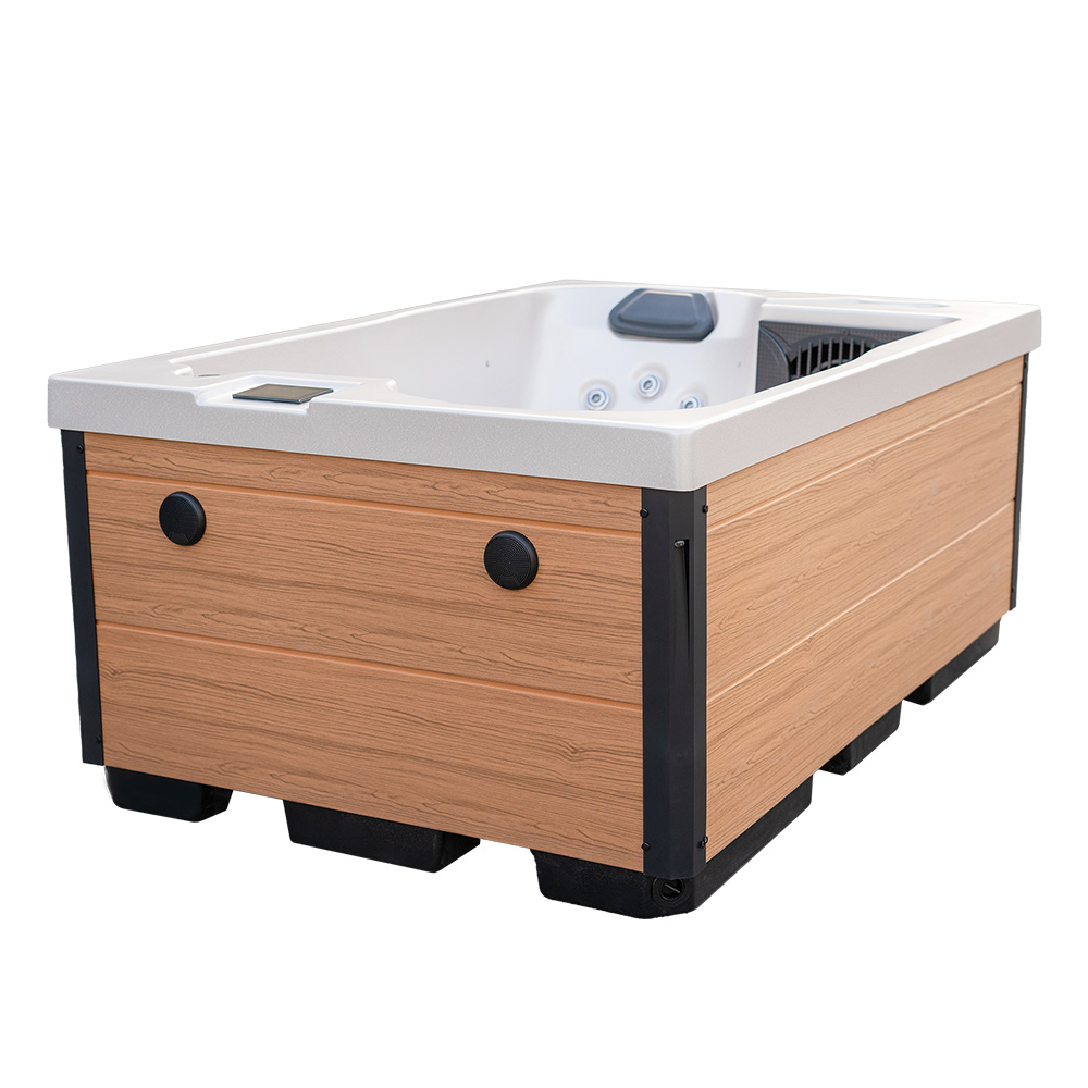 What size is a 2 person hot tub