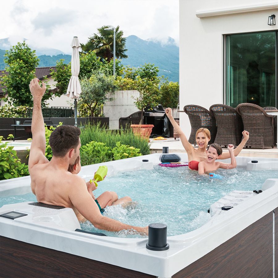 How to protect outdoor spa hot tub during rainy season?