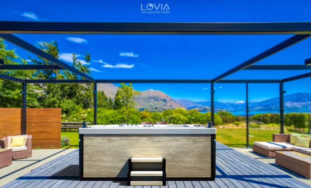 What are the contraindications for using an outdoor jacuzzi bathtub?