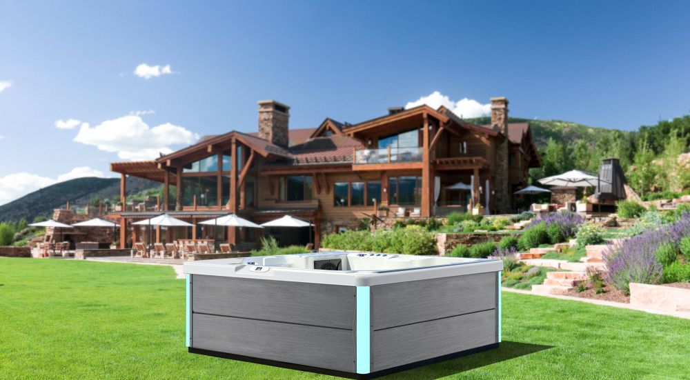 What kind of outdoor space is suitable for a Jacuzzi?