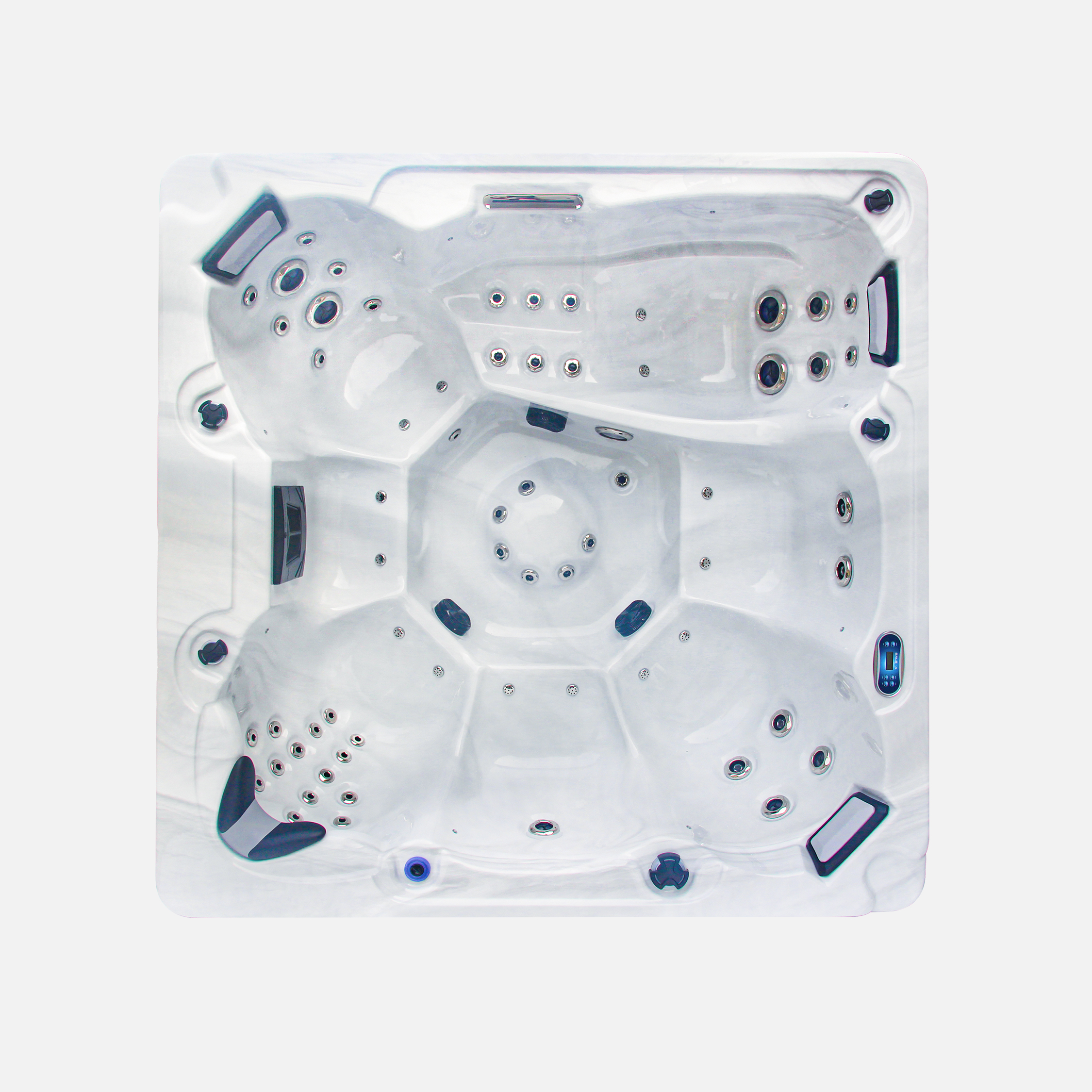 Piscina cu cadă cu hidromasaj: o completare perfectă pentru oaza din curte