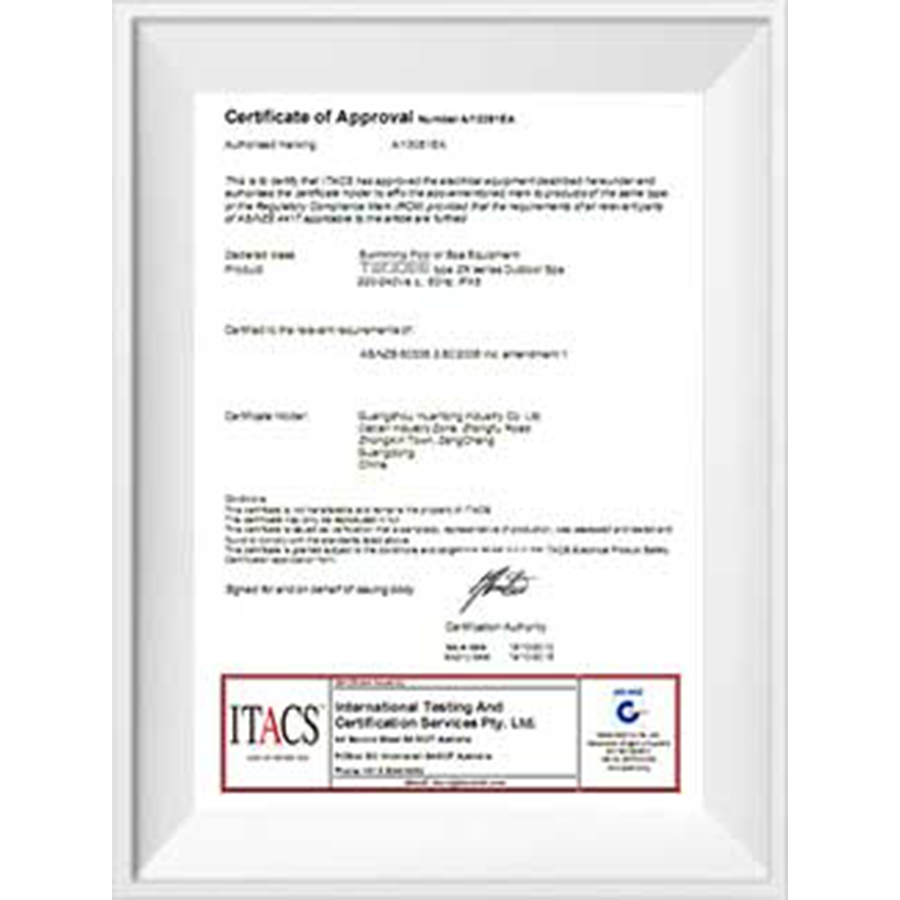 Certificate of Approval