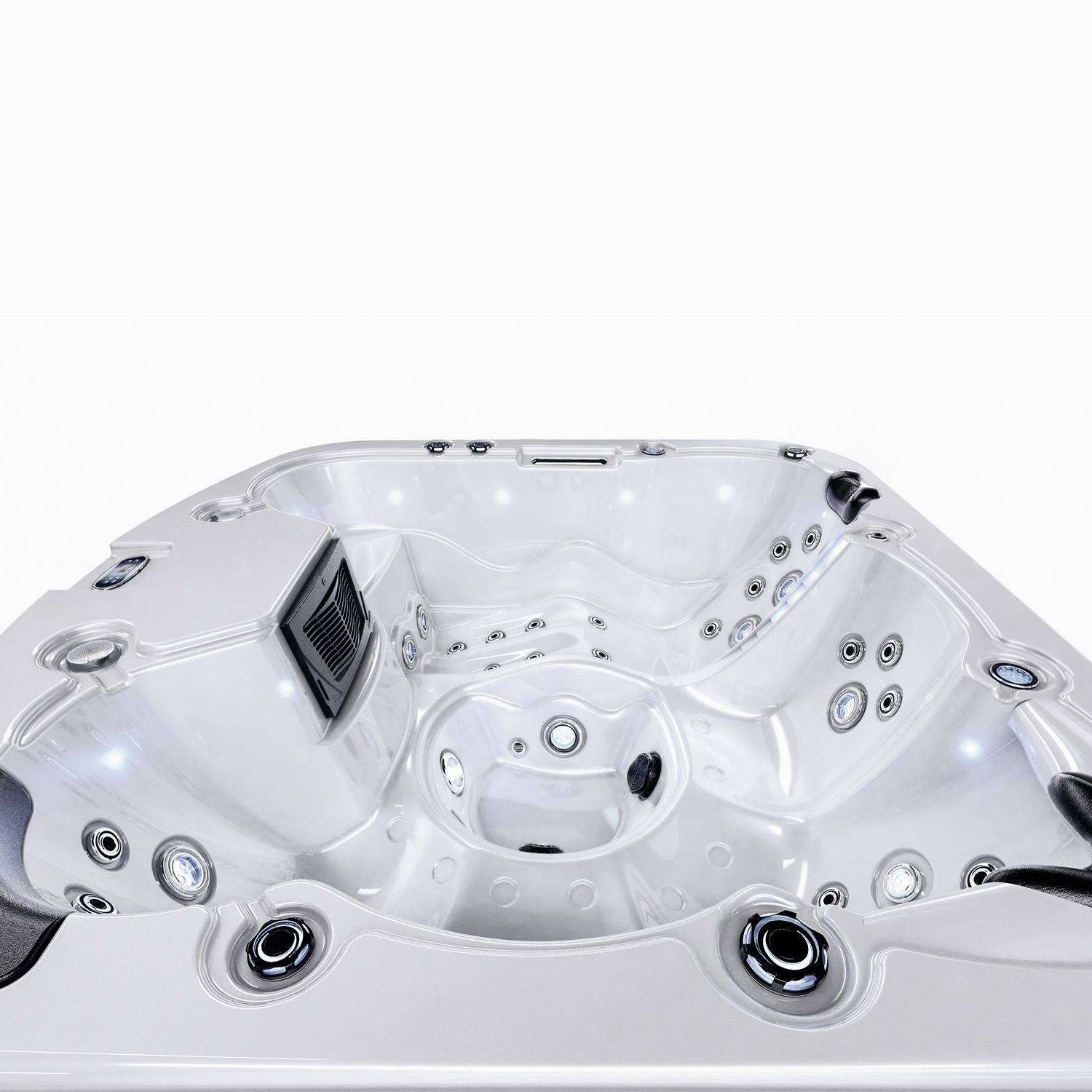 1 lounge 4 seats whirlpool massage hot tubs with hydro jets