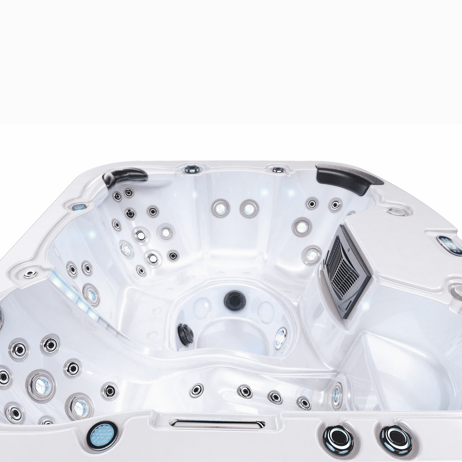 1 lounge 4 seats whirlpool massage hot tubs with hydro jets