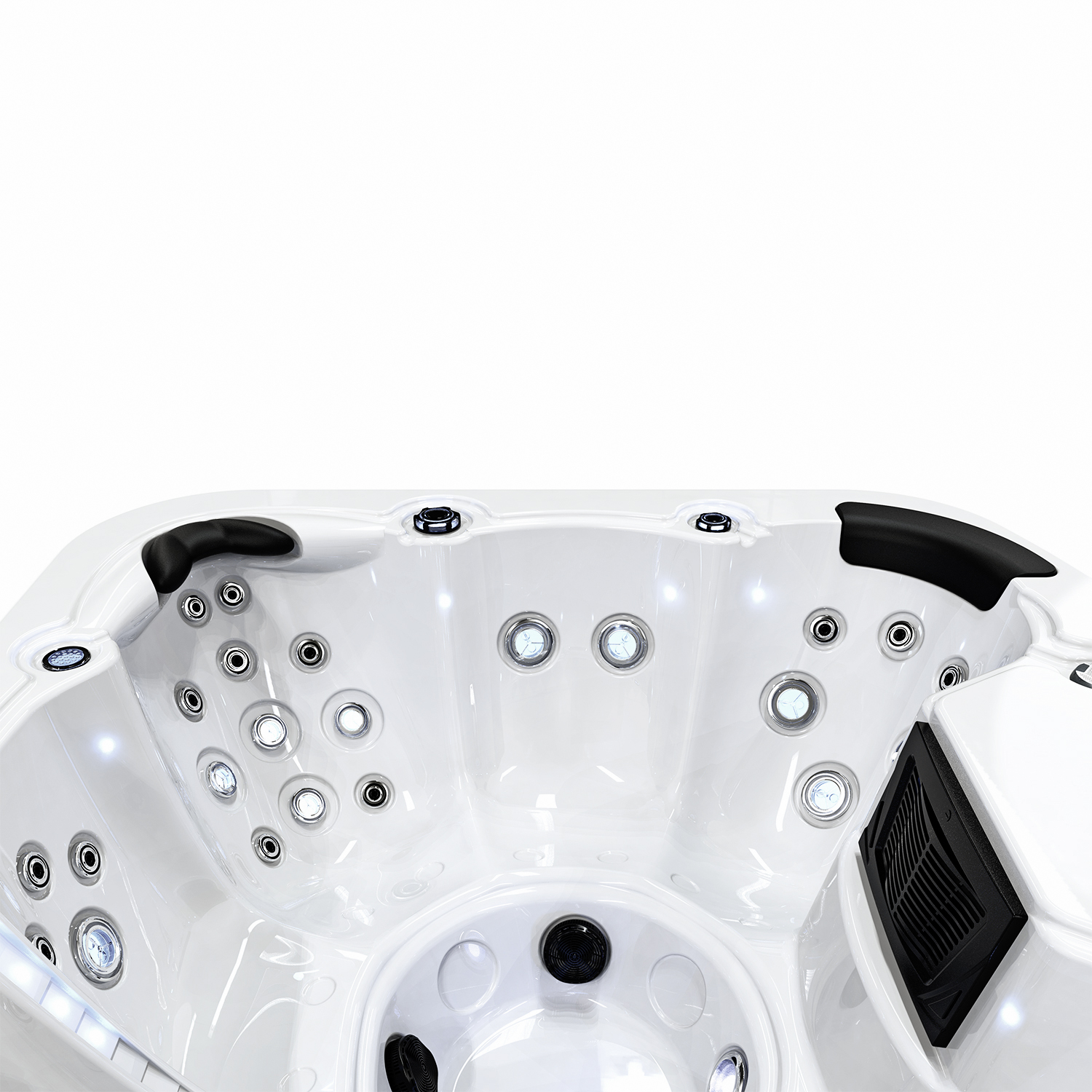 1 lounge 4 seats whirlpool massage hot tubs with hydro jets