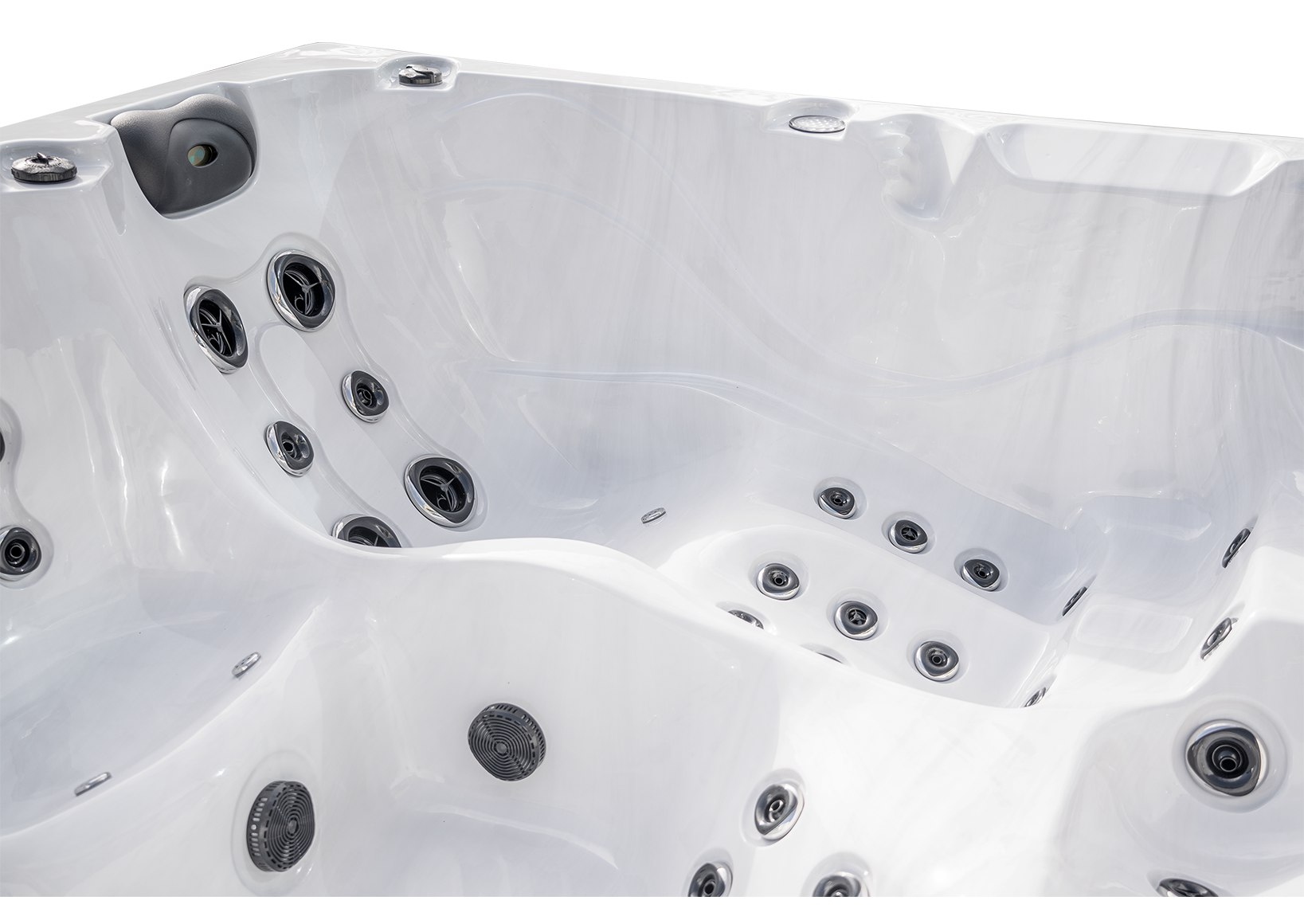 European style hydro whirlpool massage hot tubs