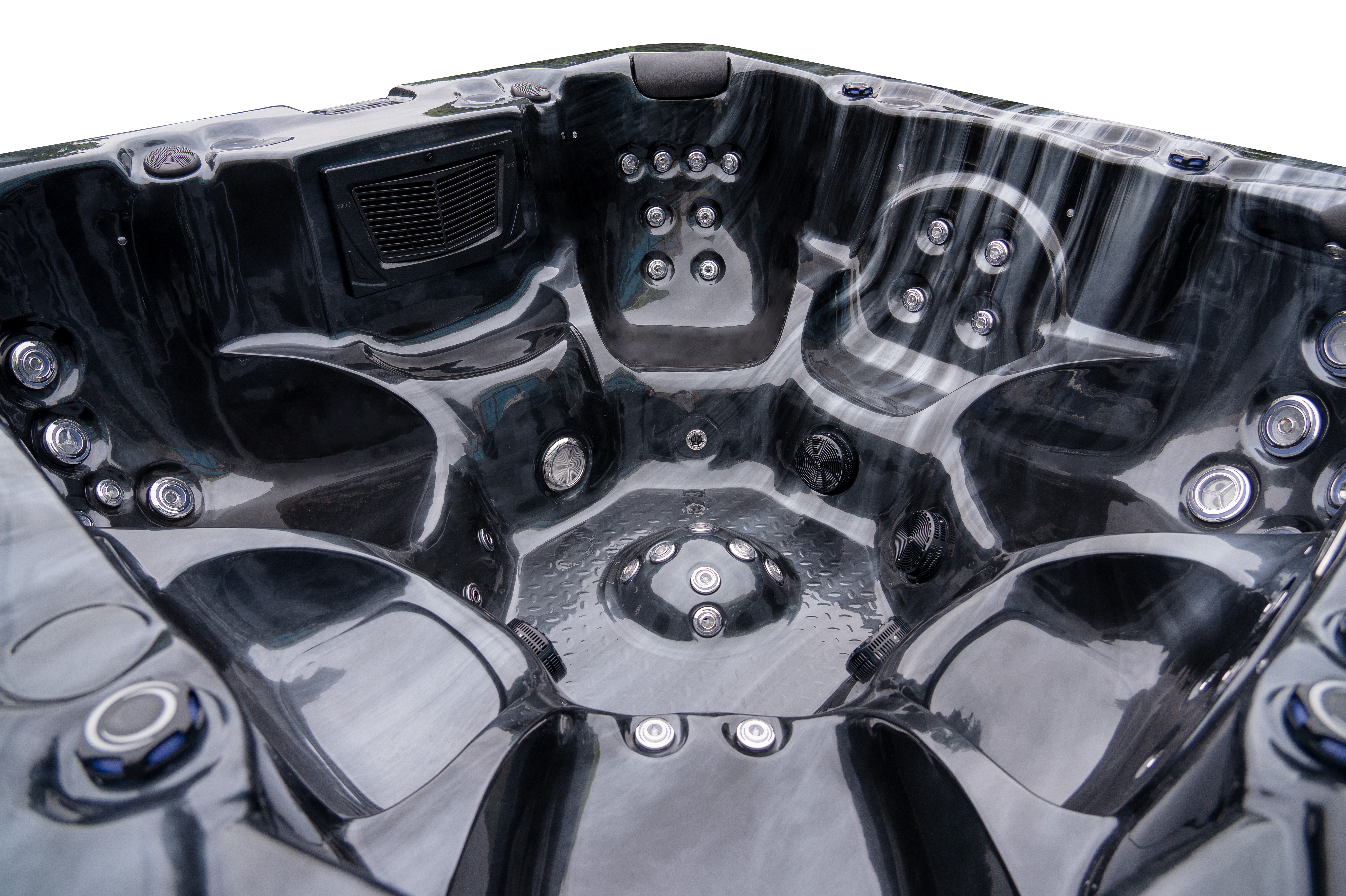 Jacuzzier 7 person plug and play hot tubs with 7 seats