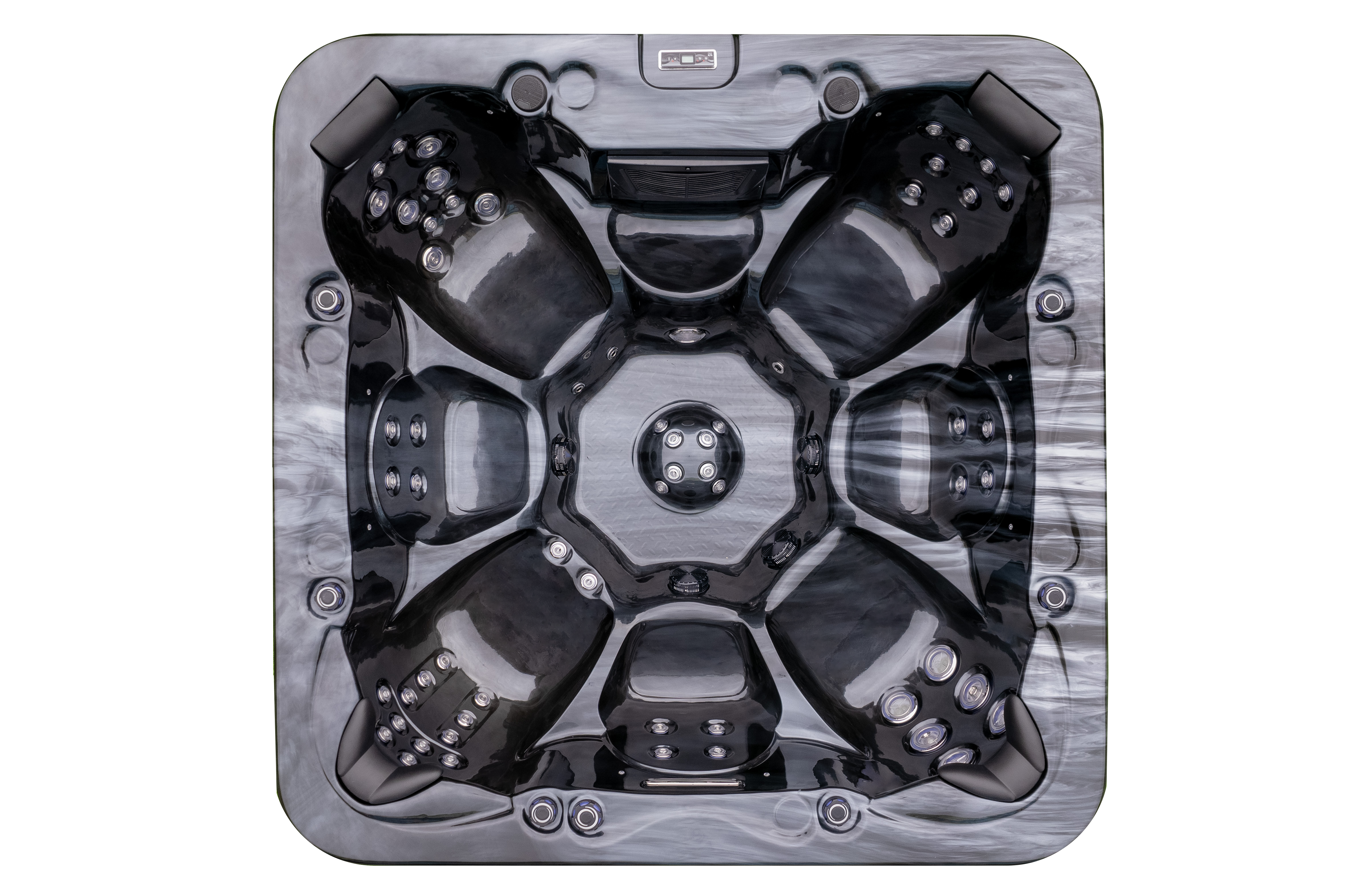 Jacuzzier 7 person plug and play hot tubs with 7 seats