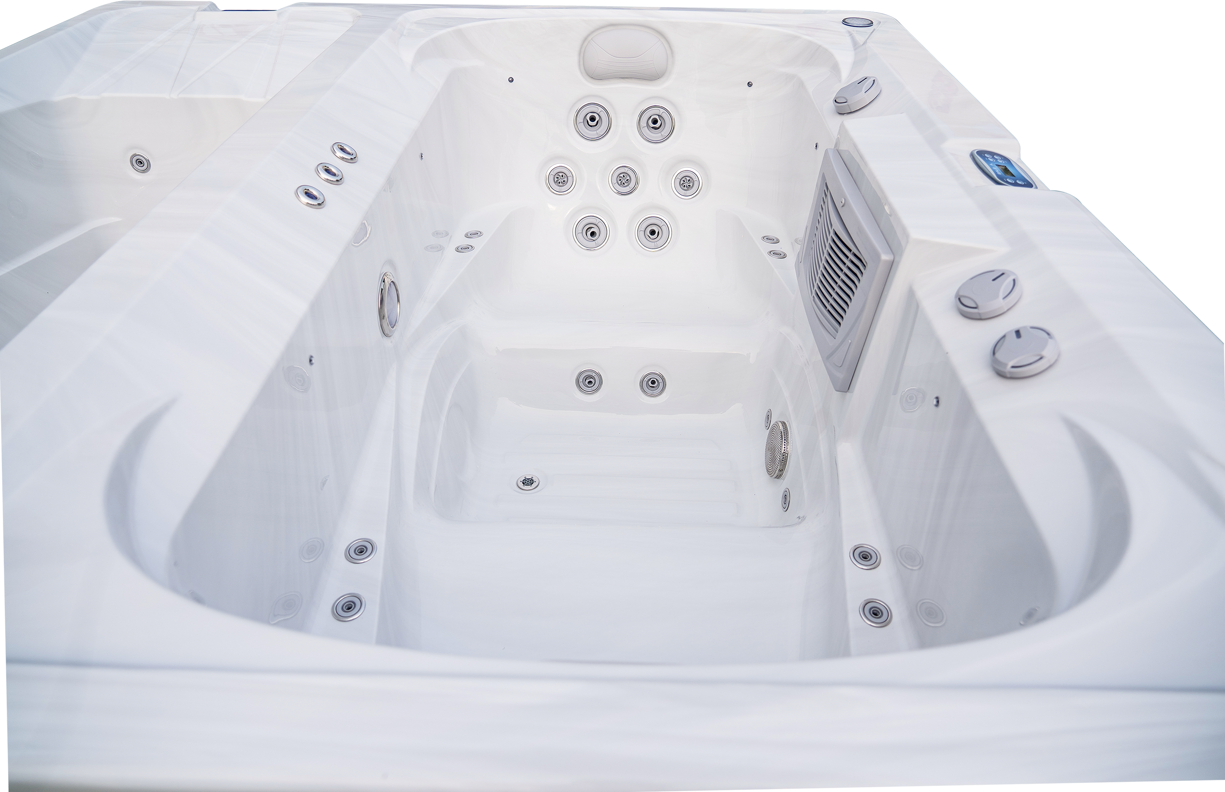Dual Temperature Acrylic Spa Cold Plunge And Hot Tub