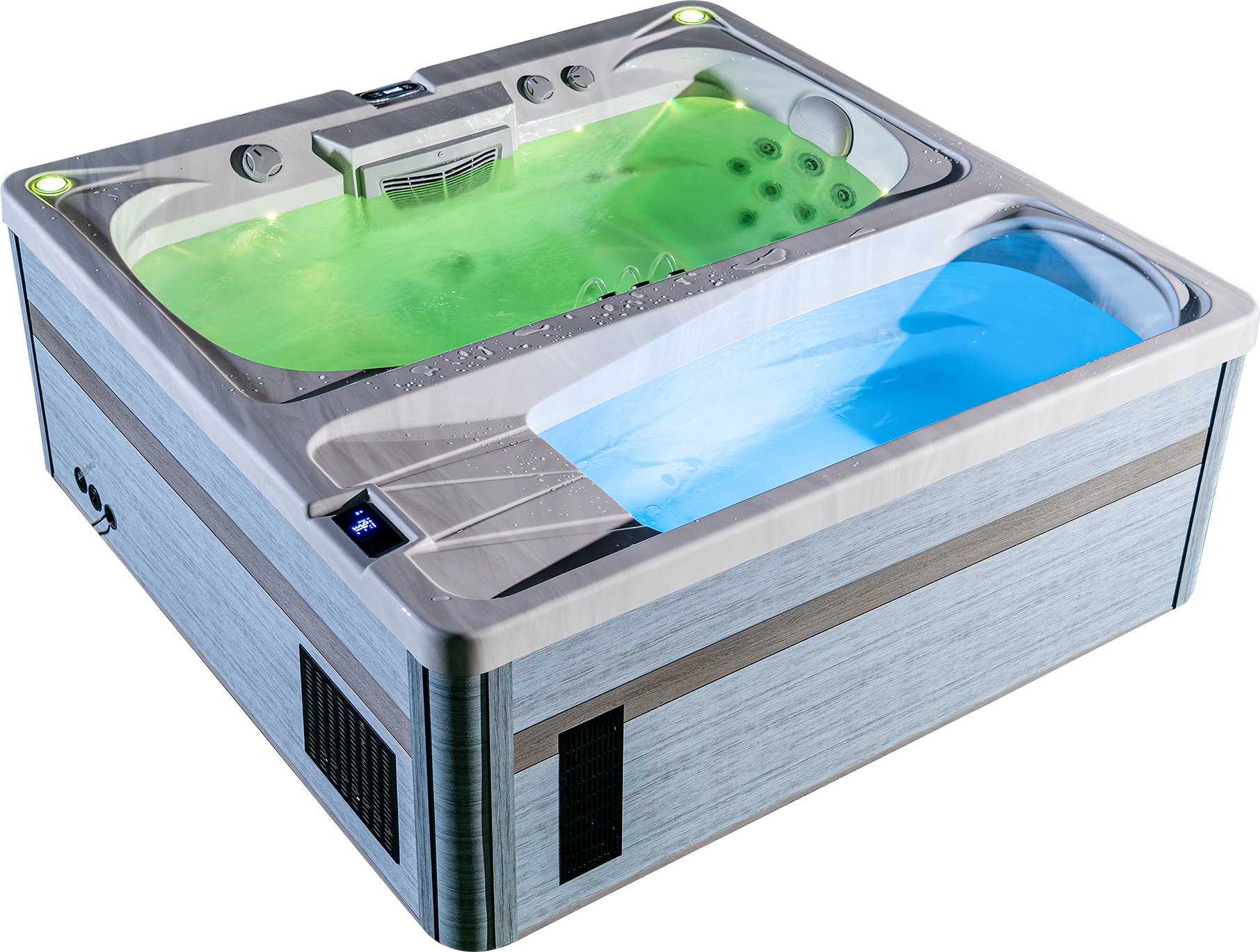 cold plunge and hot tub