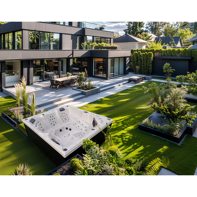 What is a freestanding hot bathtub?